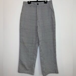 Vintage houndstooth high waist straight legs pants